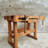 Workbench side table bathroom furniture beech