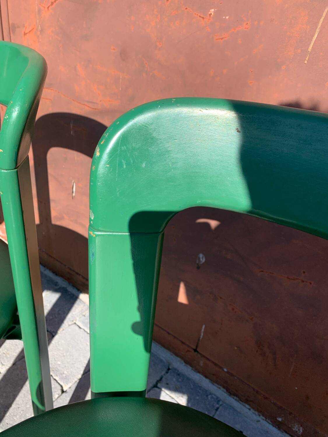 6 Bruno Rey Kush & coVerte Stackable Chairs Circa 1970