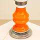 Lampe italienne orange & verre opaque 70's