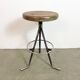 Grey Industrial Workshop Stool, 1960s