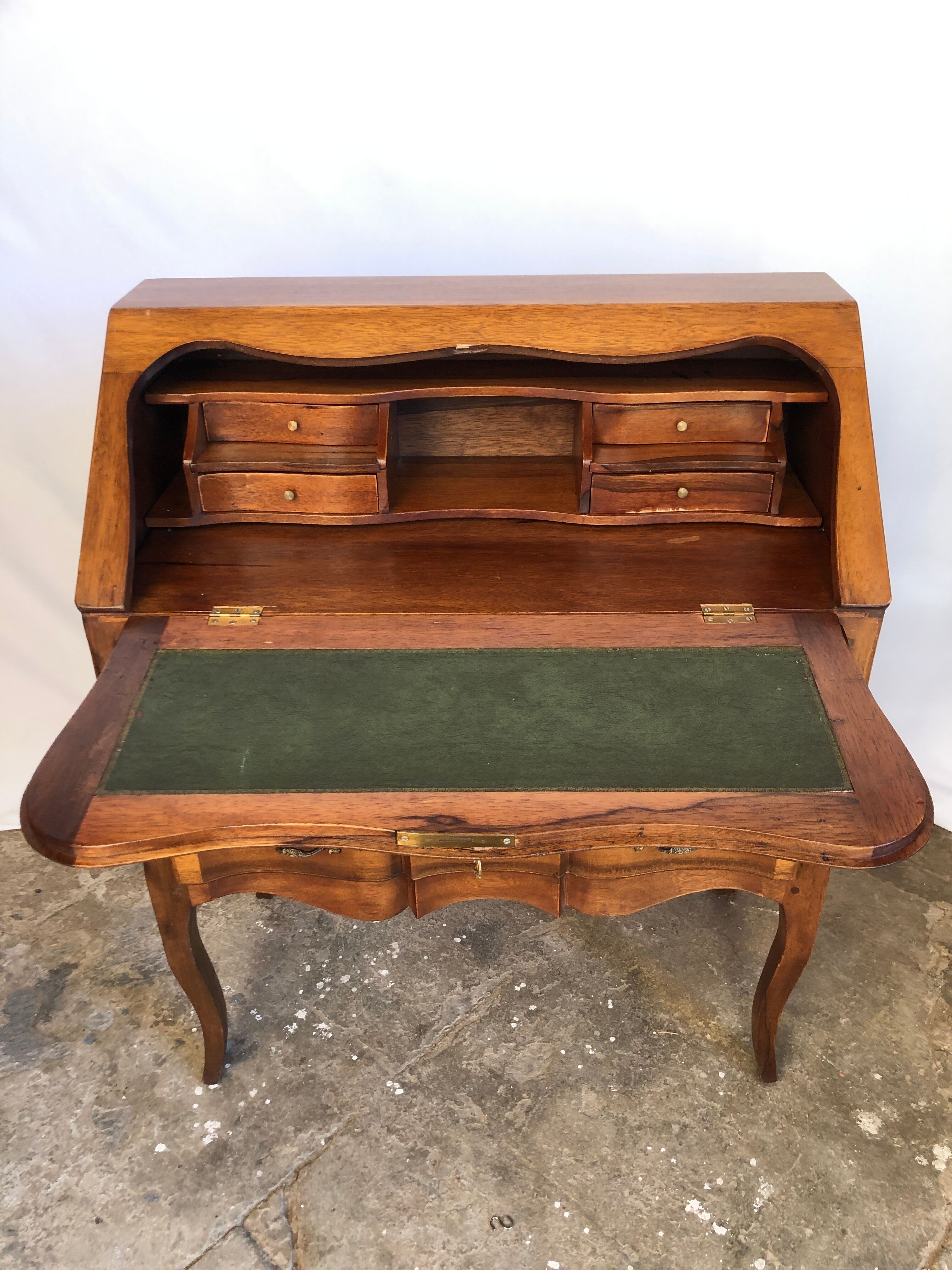 Louis XV donkey back desk in oak