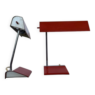 Pair of two design mid-century table lamps by Drupol, 1960s / Czechoslovakia