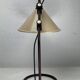 Lampe de bureau architecturale « moderniste » en métal brun, hollandais des années 1970