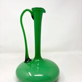Empoli green opaline carafe vase