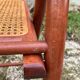 Pair of Italian folding chairs in vintage canning