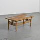 Coffee table with blue ceramic tiles by Robert and Jean Cloutier