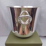 Christofle Vertigo model - silver-plated champagne bucket in very good condition box