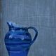 Antique blue Hennebont pitcher