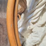 Table basse rotin et verre
