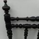 Chair Napoleon III, black turned wood