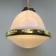 Chandelier 1920 opaline and frosted glass brand bag paris