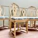 Suite Of Six Louis XVI Style Lacquered Wood Chairs