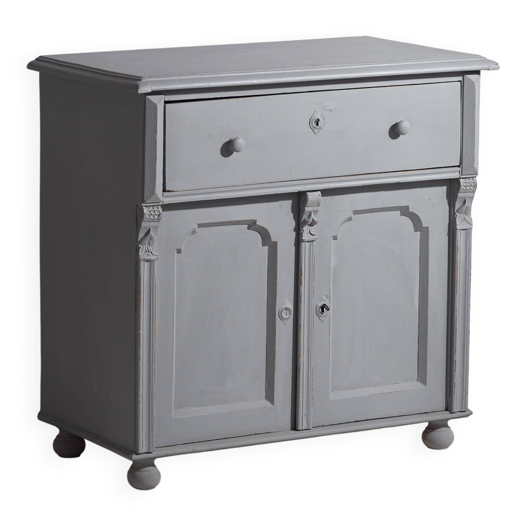 Antique two-door living room chest of drawers (circa 1920) #15