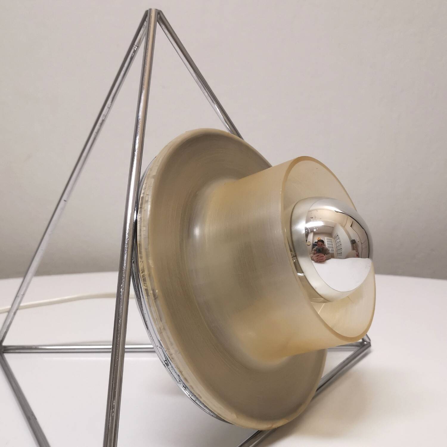 Poliedra designer lamp, Felice Ragazzo, Guzzini