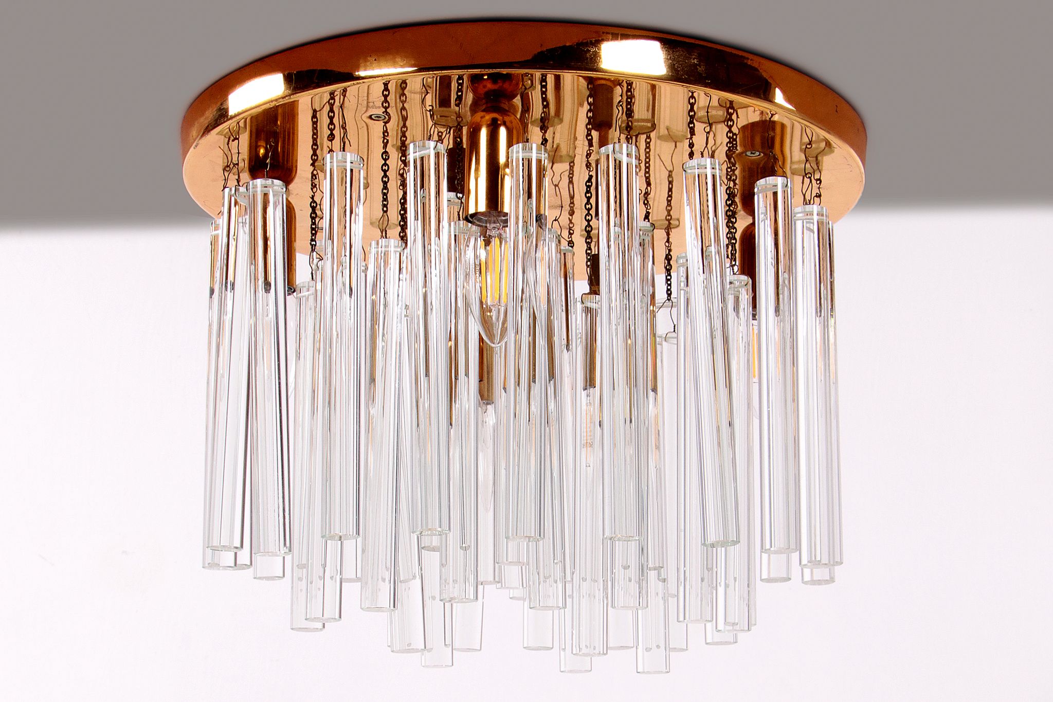 Crystal chandelier or ceiling lamp 1960, Germany