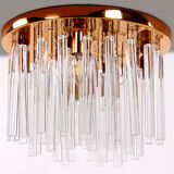 Crystal chandelier or ceiling lamp 1960, Germany
