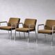 Vintage Mid-Century Modern German Brown Conference Chair from Drabert, 1970