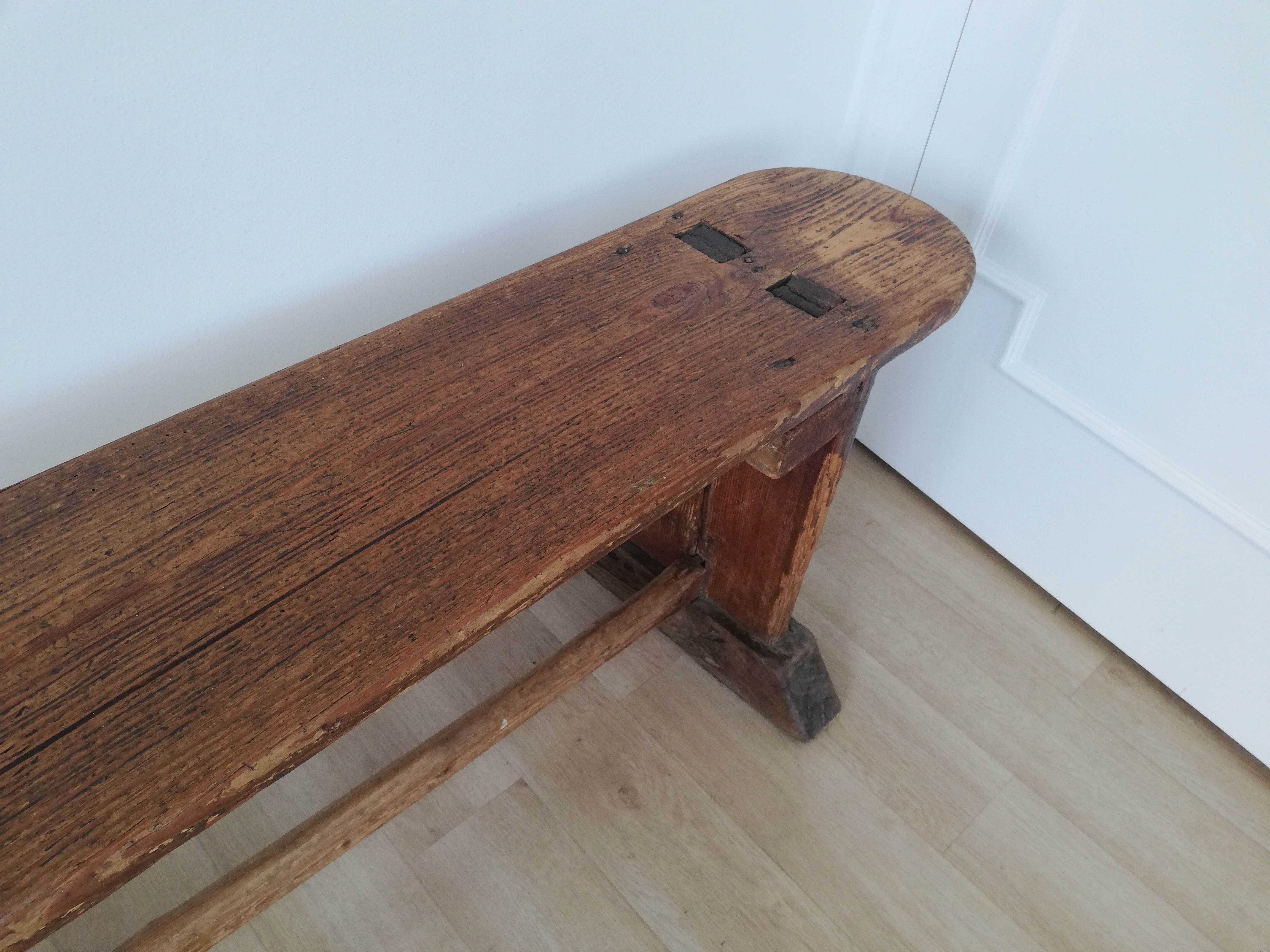 Old church bench