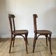 Set of 5 baumann bistro chairs in bent wood stamped xxth