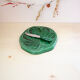 Cheese platter and its art deco green knife