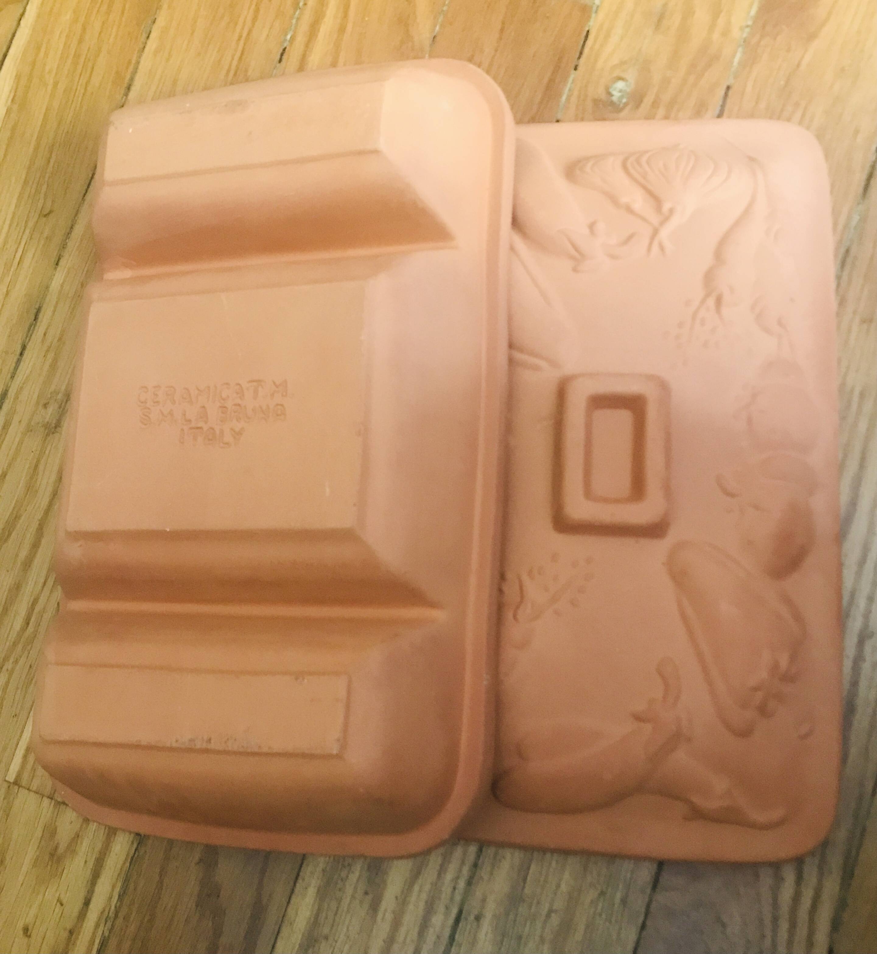 Vintage Italian ceramic cooking dish