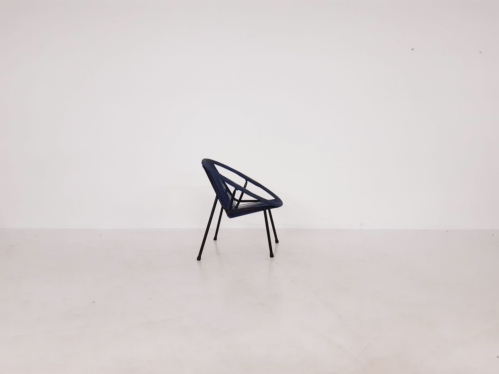 Fauteuil extérieur en fil du milieu du siècle