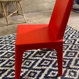 Chaise enfant design rouge