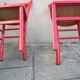 Paire de chaises Bistrot rouge