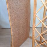 Vintage rattan magazine rack