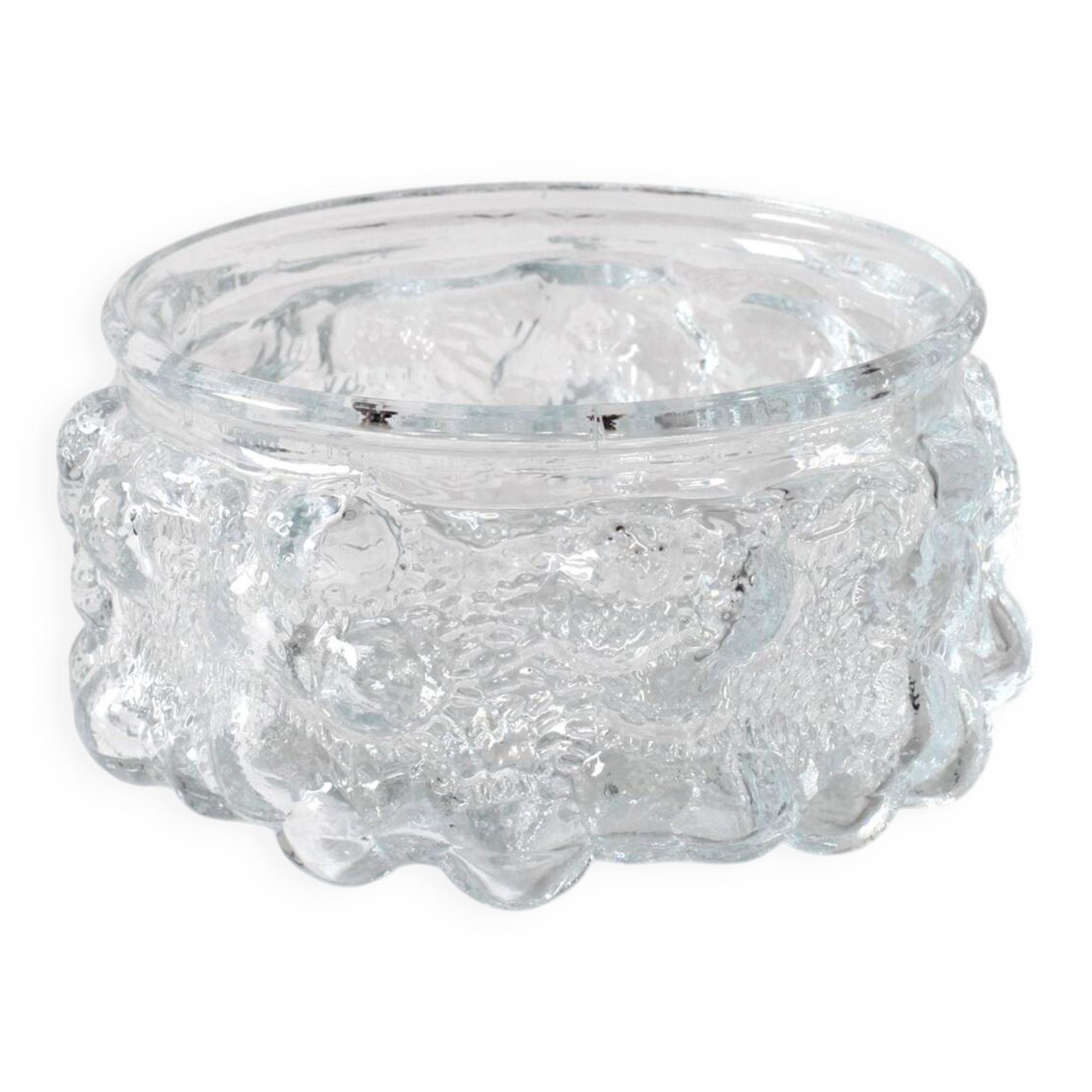 Vintage Pressed Glass Bowl / Vladislav Urban Design / Czech Republic / 1968