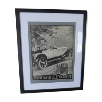 Panhard and Levassor advertising poster from 1924