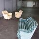 Sofa sofa 'Arc' club organic kidney years 50-60