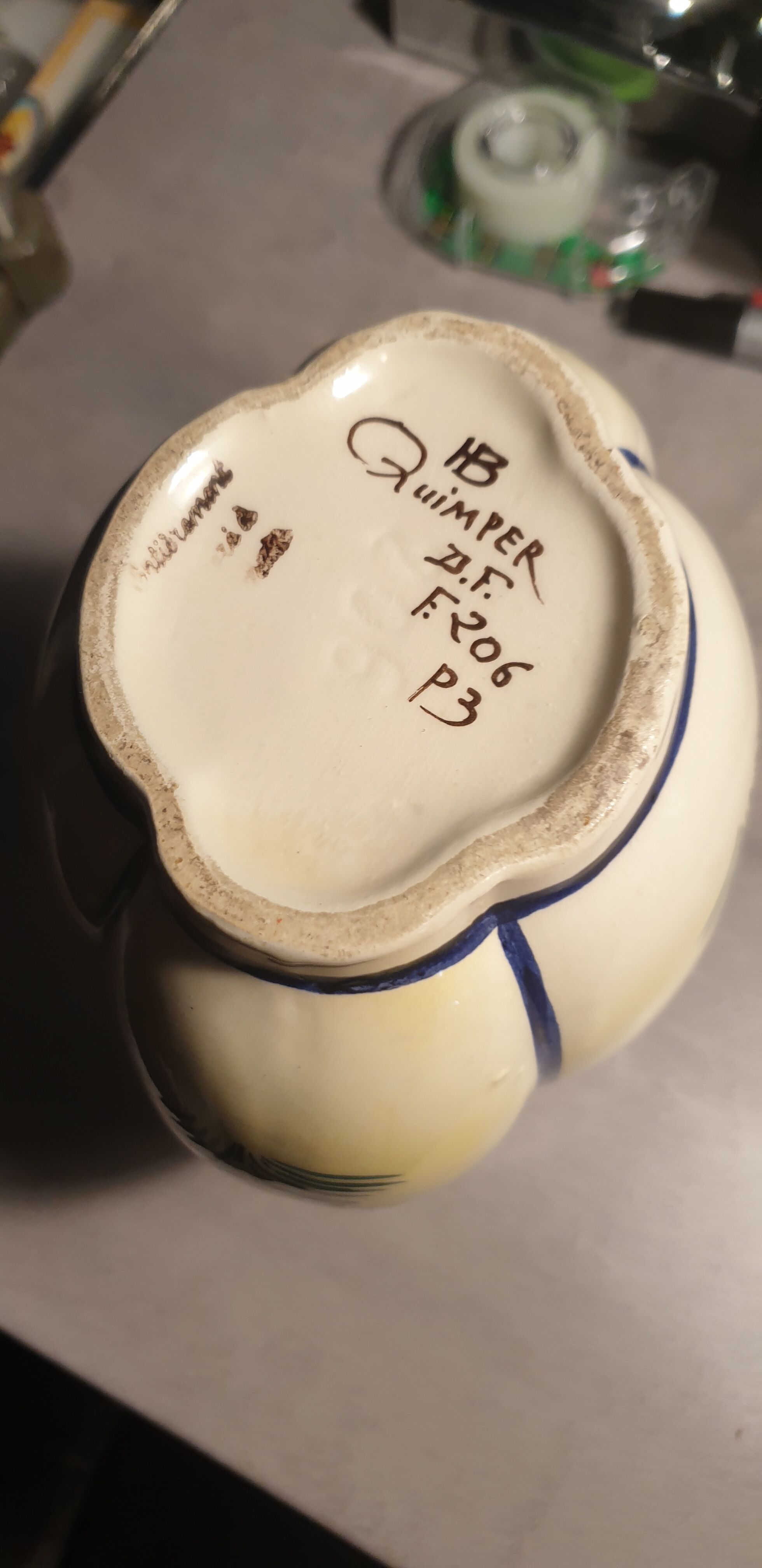 Pichet melone faience Quimper