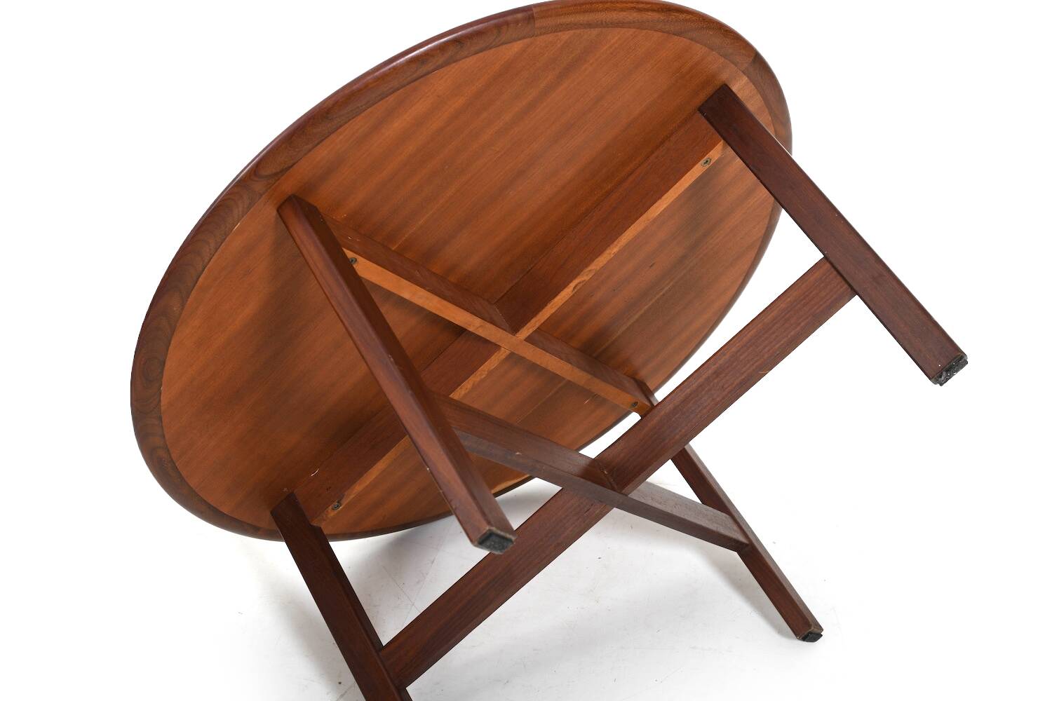 Round Teak Sofa Table by ASKO