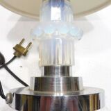 Lampe ancienne design première parte XXème siècle corps verre opalescent