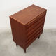 Commode en teck, design danois, années 60, production: Danemark