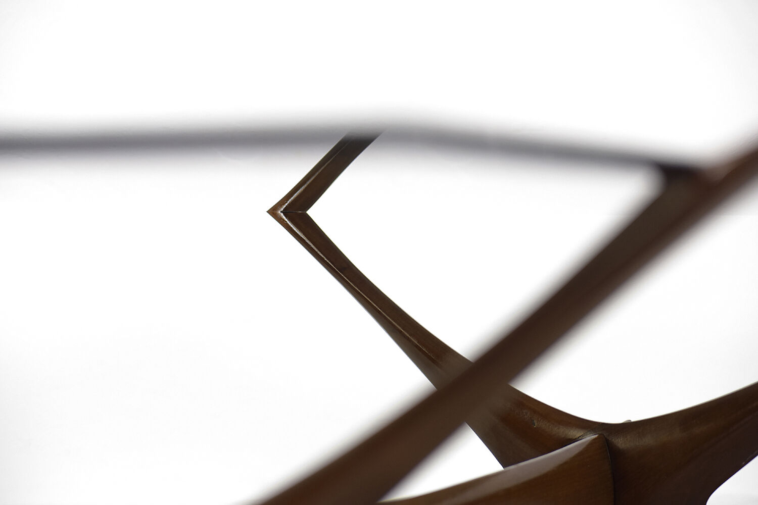 Mid-Century Modern Scandinavian Walnut Condor Coffee Table from  Örebro Glass, 1960s