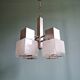 Mazzega cubic chandelier, Space Age style, 70s