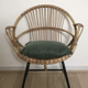 Armchair in rattan for adult