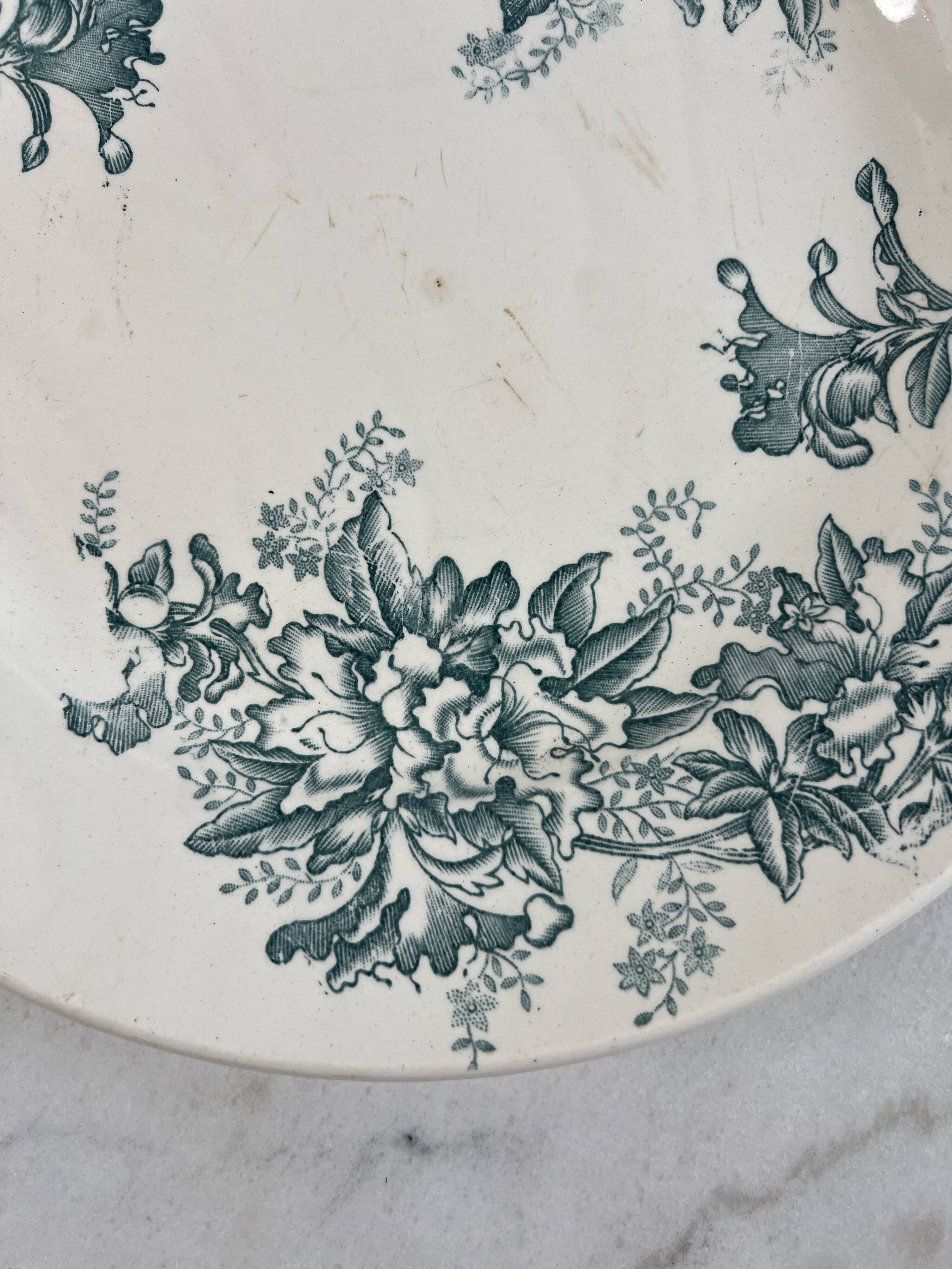 Givors Floreal flat iron presentation plate