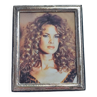 Silver photo frame