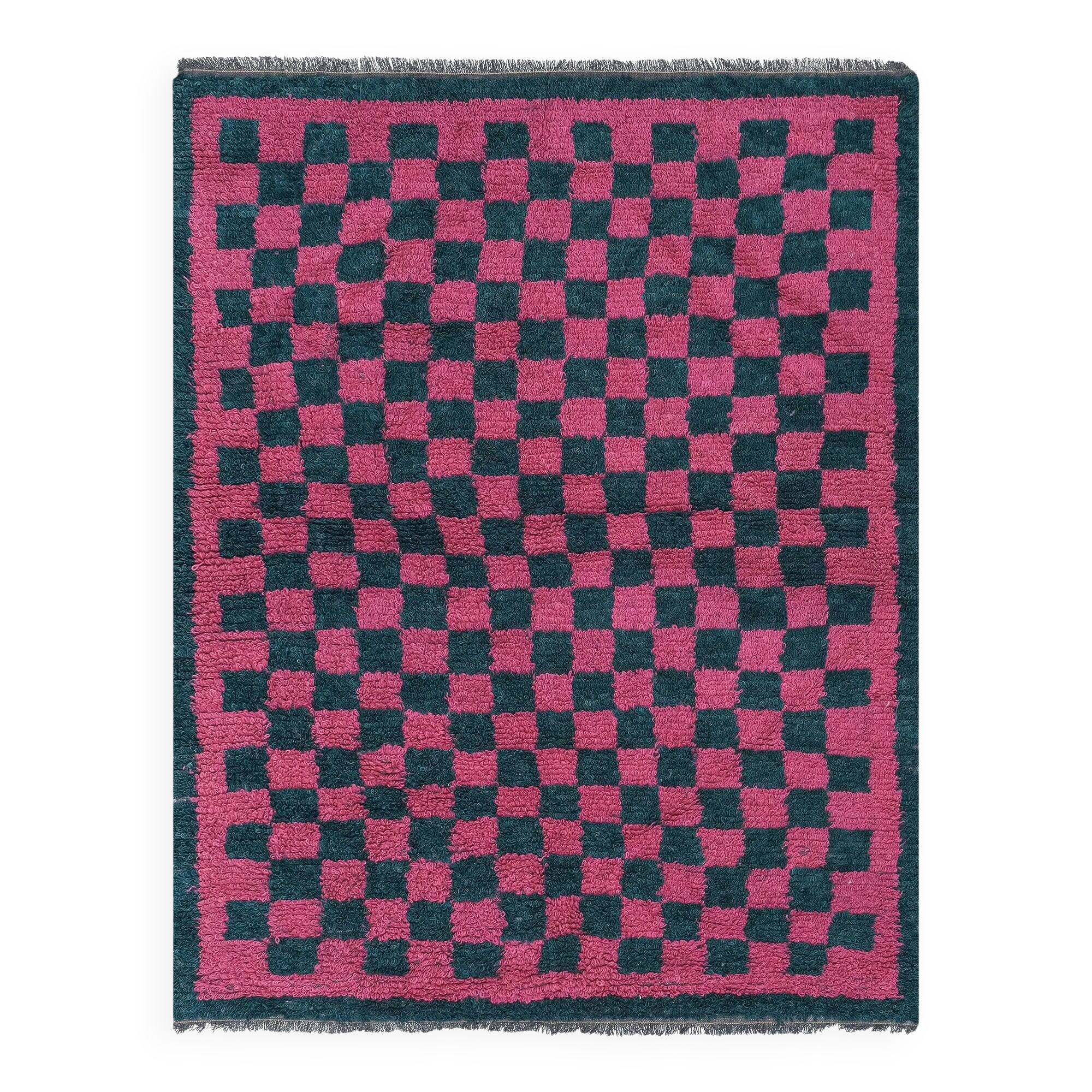 Vintage Turkish handmade rug 144x190 cm