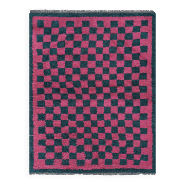 Vintage Turkish handmade rug 144x190 cm