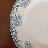 Longwy ironstone cake dish "Daisies"