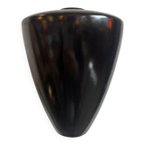 Modernist black ceramic vase from the 1950s.