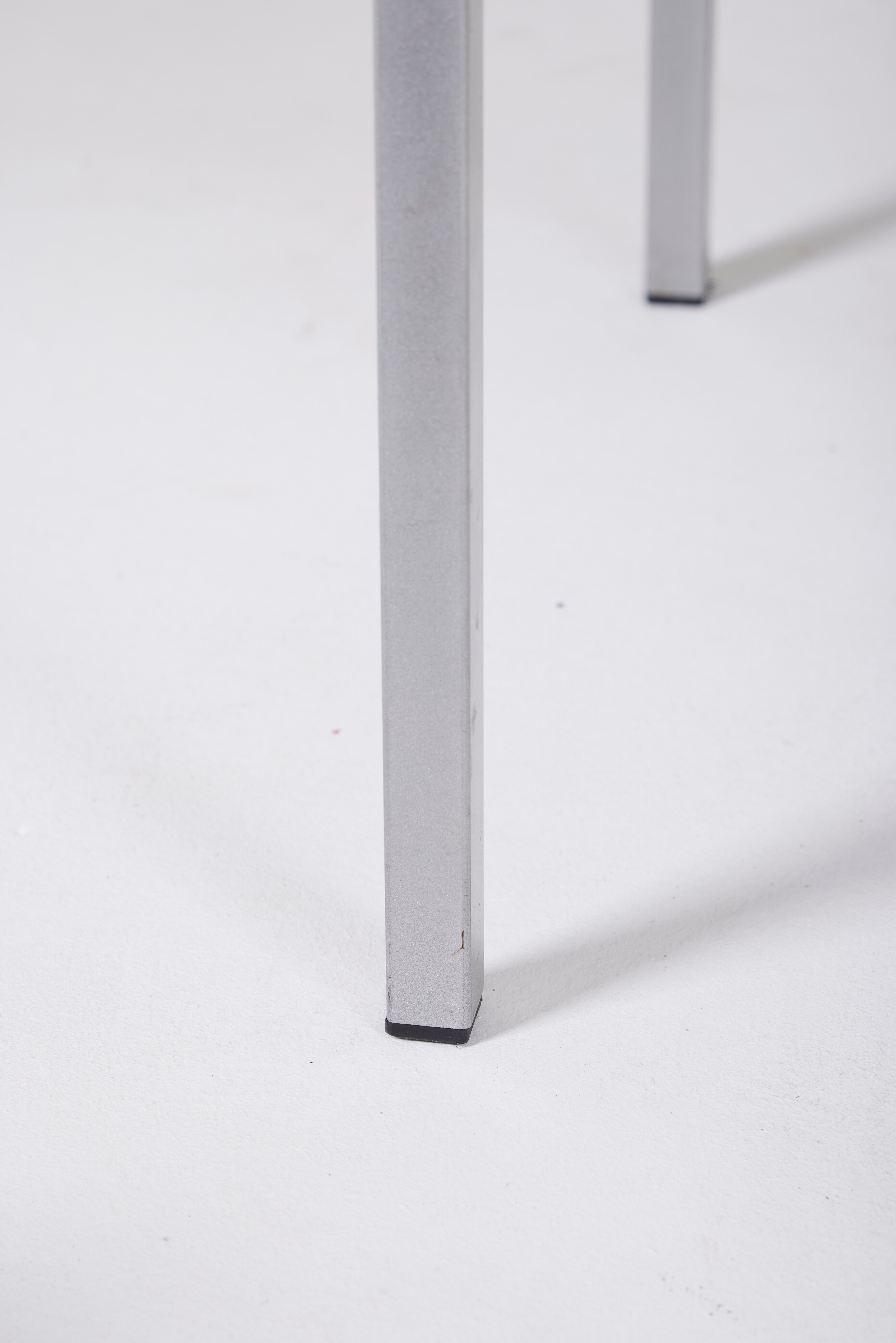 Ensemble de chaises en aluminium, Belgique 1980s