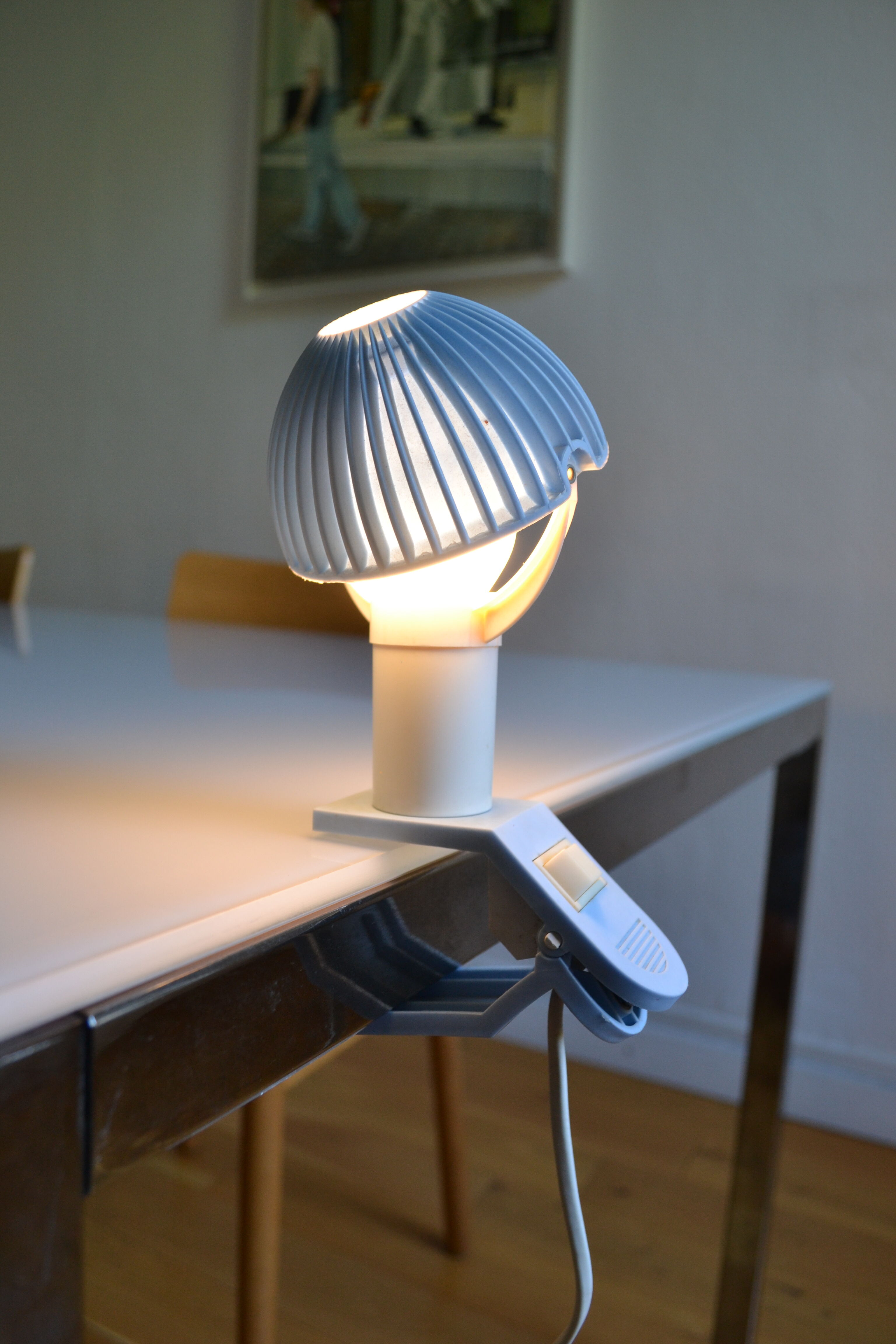 Spot lamp with mushroom clip sarlam years 80