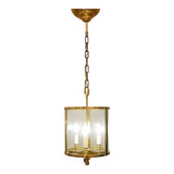 Bronze and Glass Hall lantern with four lights - 20th