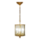 Lanterne d'entrée en bronze et verre à quatre lumières - 20e.