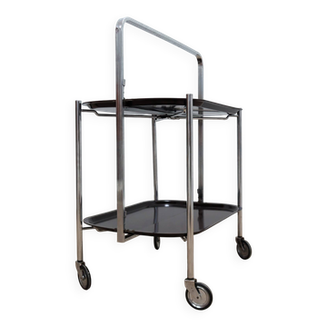 Vintage foldable serving trolley / bar cart design 1960s